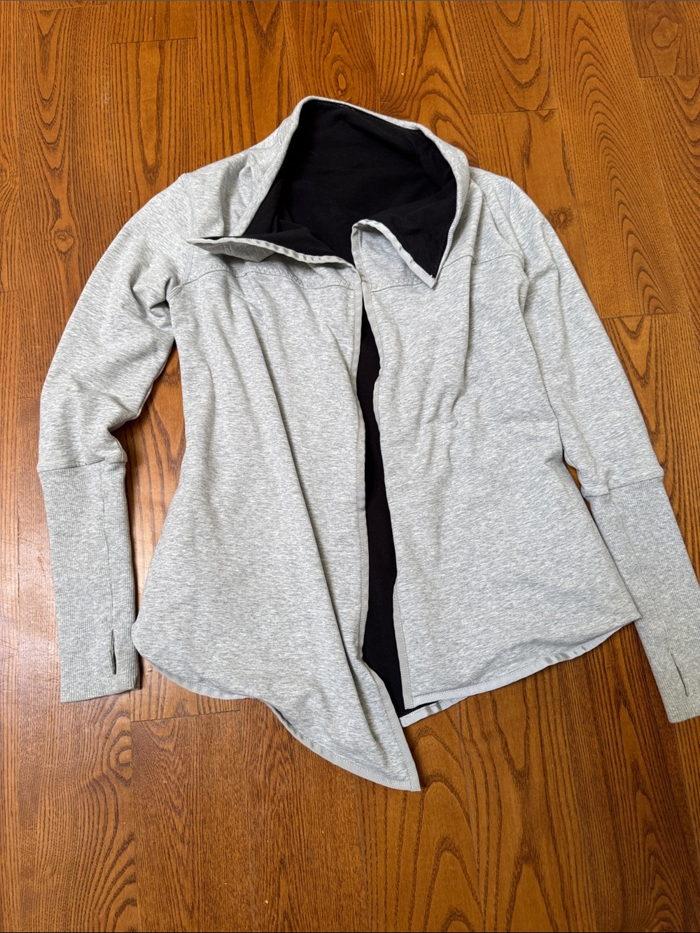 Ivivva Light Gray Sweater with Black Lining